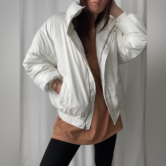 BROOKLYN QUILTED JACKET — In Lt Cream - Picture 7 of 11